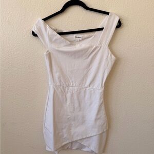 Superdown Elegant Cream Mini Dress